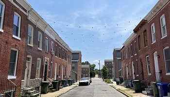 Baltimore city street scape