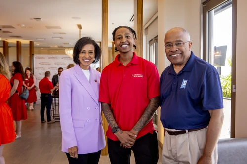 Dr. Breaux, a MC/SYO Member and University of Baltimore representative during a program commencement