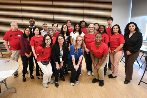 Staff and volunteers at Montgomery County citizenship screening clinic.