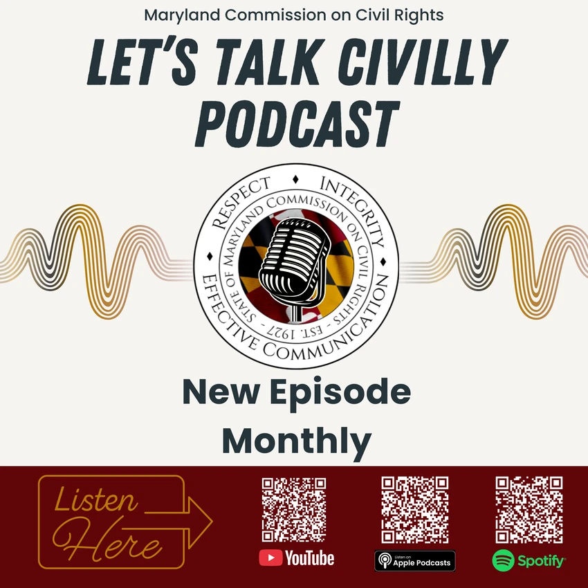 Let's Talk Civilly, scan the images to subscribe to our podcast channels. 