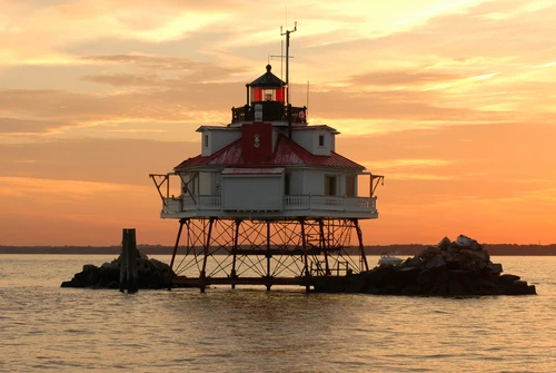 Thomas Point Light House on Chesapeake Bay, iStock