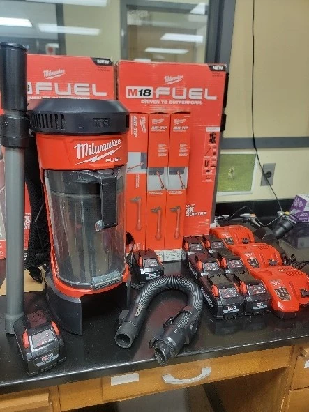 A vacuum is one tool to help remove spotted lanternflies.