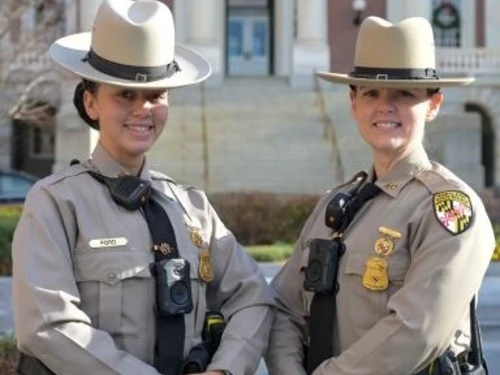 Two Maryland State Troopers in uniform