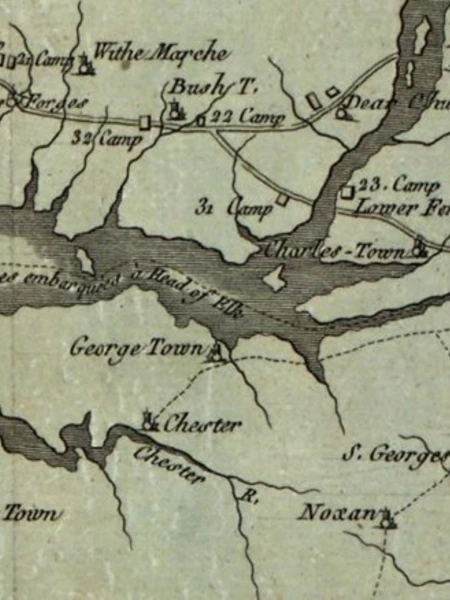 Map of the Chesapeake Bay region