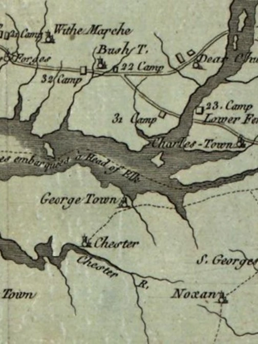 Map of the Chesapeake Bay region