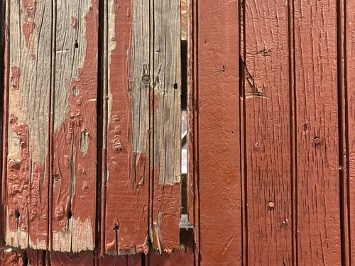 Close up of old wooden siding