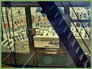 Control room on a ship.
