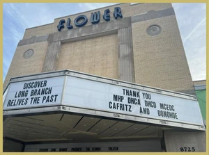 Outside view of the Flower Theater.