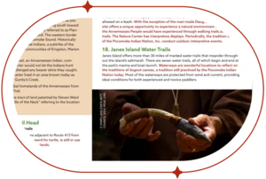 Excerpt of booklet showing historic Indigenous knife.