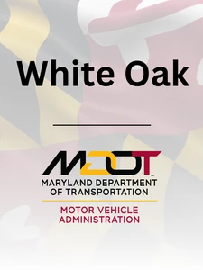 White oak on MD flag background