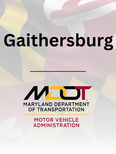 Gaitherburg on MD flag backdrop 