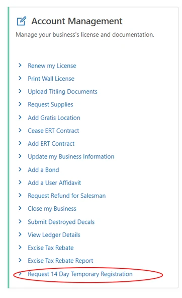 Bulletin Temp Tags Contingency Plans Screenshot 4