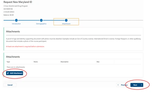 Maryland ID Creation for 3 Hour Alcohol & Drug Customer Certifications Screenshot 5