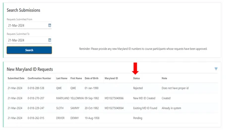 Maryland ID Creation for 3 Hour Alcohol & Drug Customer Certifications Screenshot 9