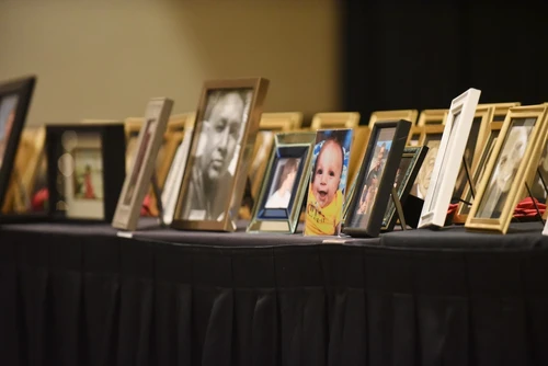 Pictures on a desk