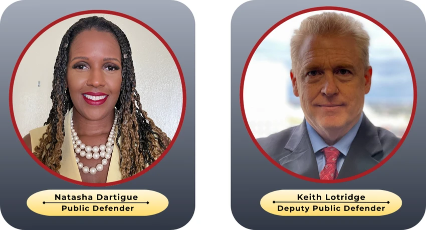 Maryland's Public Defender, Natasha Dartigue and Deputy Public Defender, Keith Lotridge