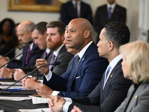 gov wes moore speaking at the md state house